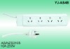 Australian SAA power cords 10A 250V AS/NES3105.2002 Including Amendments1+2 with cable 4V-75 3X1.0mm2 1.0meter white