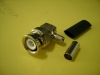 BNC male right angle (crimp) for RG316 cable