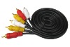 Black 3rca to 3rca Cable