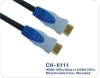 CH-0111 HDMI 19pin male to HDMI 19pin male double color moulded