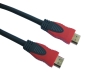 CH-0113, HDMI plug to HDMI plug with double color plastic shell, gold-plated