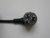 China CCC style 3-pin power cord (2-pin with 1-pin earthing contact)