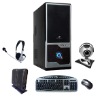 Combo 6 IN 1 ,Computer case(With power supply),keyboard,mouse,webcamera,headphone,speaker.