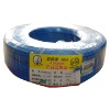 Cross linked type low-smoke no-halogen flame-retardancy polyolefin insulated sheathed electric wires