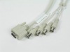 DB9M to 4BNCF cable