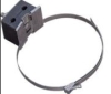 Down leader clamp for pole