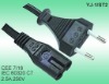 European VDE Power Cords CEE 7/16 European Plug with IEC 60320 C7 standard CEE7 standard XVI (CEE 7/16)"Europlug" EN50075