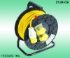 Extension cord with CEE Plug cable reel H05VV-F 3X2.5 40mtr Yellow/Blue/Red