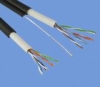 FTP cable with steel messenger