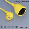 German Schuko plug and socket