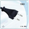 German power cord with Y001 plug