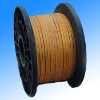 Glass-fiber covered rectangular wires
