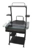 Glass steel computer desk