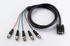 HDB 15pin Plug to 5BNC Plugs cable