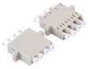 LC four-duplex fiber optic adapter