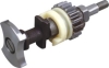 Plates and gear and axis