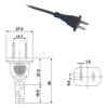 Power cord with plug PBB-6