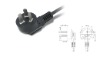 Power cord with plug PSB-6