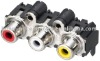 RCA Connector / AV connector / Pin Jack / Horizontal Type