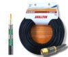 RG6 Quad Shield Cable - 25ft, Black
