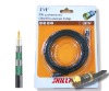 RG6 Quad Shield Coaxial Cable - 3ft, Black
