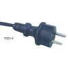 Rubber Power Cables-European Type EC approvals Power cords set extension water proof euro straight plug connector coupler socket