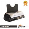 SATA HDD Docking Station w/Card Reader+Hub