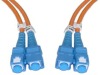 SC / SC Multimode Duplex Fiber Optic Cable 62.5/125 1 Meter (3.3 ft)