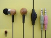 SELL computer in-ear earphone,wooden earbuds