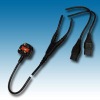 Splitter Cables UK type Power cord detached cable europe american didvid supply cords