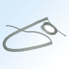 Spring cable, 2C, silver color
