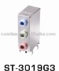 Stacked ATX Audio Connector