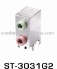 Stacked Audio Connector