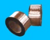 Steel wire with coated copper