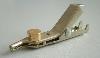 Telecom clip with bed of nails and single spike