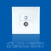 Telephone & TV Antenna Wall Socket