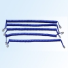 Telephone coiled cord, shining blue, 4C, 4P4C