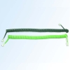 Telephone cord, green and black, 15ft