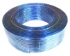 Transparent Blue and White Speaker Cable