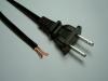 Two Flat-Pin Plug with Power Cable