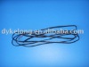 Two-and-black headphones cable