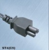 UL/VDE approved C5 power cord/connector