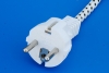 VDE power cords with textile wire