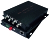 Video Optical Transmitter with 4 Channel & 1 Channel Reversed Data and 1 Ethernet