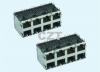 YH-59-06-LED 2x4LED Modular Jack