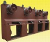 horizontal take-up machine for wire solid solution (the wires are staggered arranged in lines )
