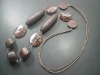 jewelry /fahion jewelry /lady's necklace /wooden necklace /silk necklace
