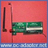 mini PCI to PCI adapter,wireless PCI adapter,PCI adapter card with RSMA Antenna