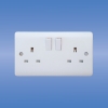 wall socket, 2-Gang switches (UK standard)