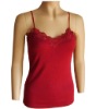 Ladies cotton rib Camisoles